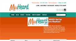 Desktop Screenshot of missheardmagazine.com
